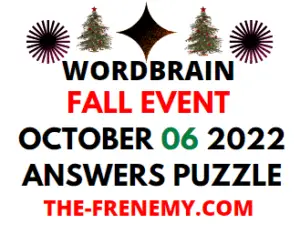WordBrain Fall Event October 6 2022 Answers and Solution