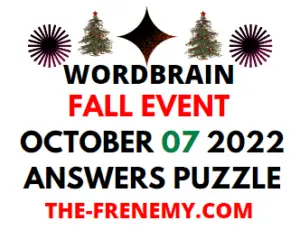 WordBrain Fall Event October 7 2022 Answers and Solution
