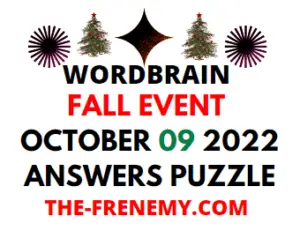 WordBrain Fall Event October 9 2022 Answers and Solution