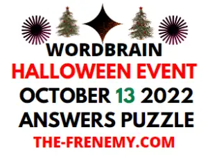 WordBrain Halloween Event October 13 2022 Answers and Solution