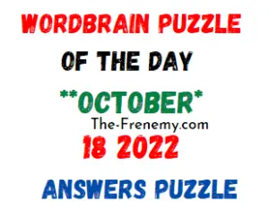 WordBrain Puzzle of the Day October 18 2022 Answers and Solution