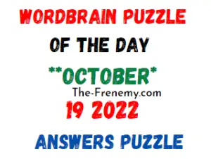 WordBrain Puzzle of the Day October 19 2022 Answers and Solution