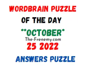 WordBrain Puzzle of the Day October 25 2022 Answers and Solution