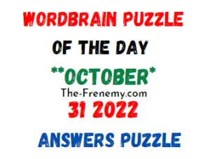 WordBrain Puzzle of the Day October 31 2022 Answers and Solution