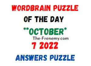 WordBrain Puzzle of the Day October 7 2022 Answers for Today