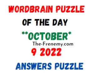 WordBrain Puzzle of the Day October 9 2022 Answers and Solution