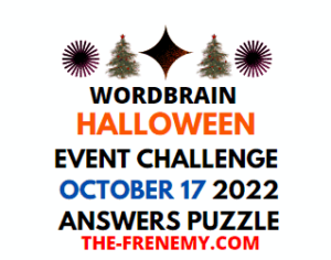 Wordbrain Hallowen Event October 17 2022 Answers for Today