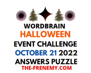 Wordbrain Hallowen Event October 21 2022 Answers for Today