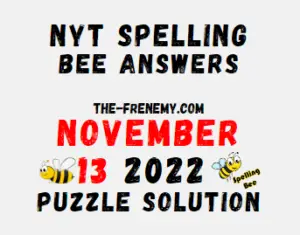Nyt Spelling Bee Answers November 13 2022 Solution