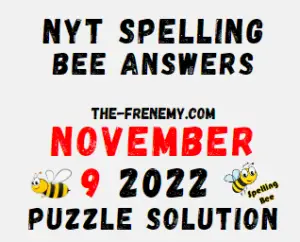 Nyt Spelling Bee Answers November 9 2022