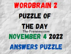 WordBrain 2 Puzzle Of the Day November 4 2022 Answers and Solution