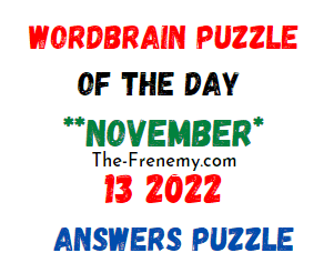 WordBrain Puzzle of the Day November 13 2022 Answers and Solution