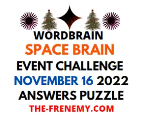 WordBrain Space Brain Event November 16 2022 Answers
