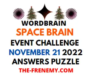 WordBrain Space Brain Event November 21 2022 Answers and Solution