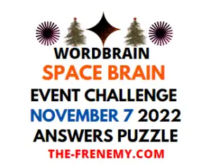 WordBrain Space Brain Event November 7 2022 Answers and Solution