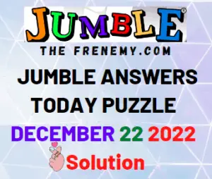 Jumble December 22 2022 Answers and Solution
