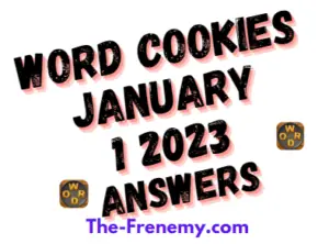 Word Cookies January 1 2023 Daily Puzzle Answer and Solution