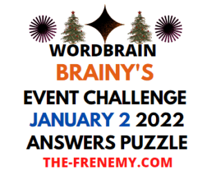 WordBrain Brainys Event January 2 2022 Answers and Solution