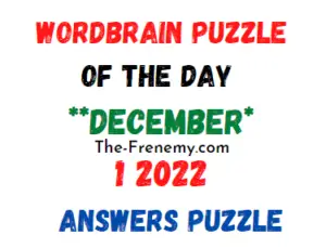 WordBrain Puzzle of the Day December 1 2022 Answers and Solution