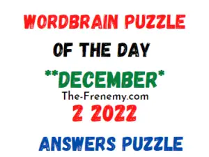 WordBrain Puzzle of the Day December 2 2022 Answers and Solution