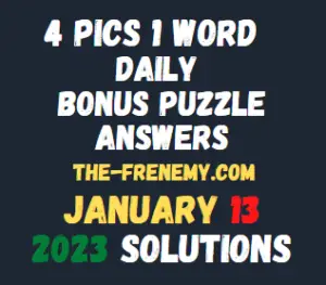 4 Pics 1 Word Daily Puzzle January 13 2023 Answers for Today