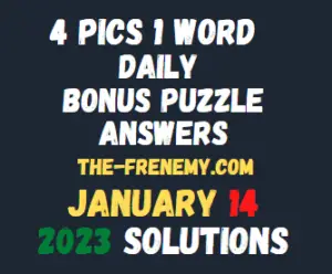 4 Pics 1 Word Daily Puzzle January 14 2023 Answers for Today