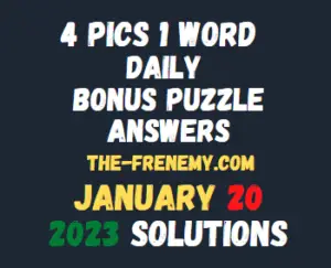 4 Pics 1 Word Daily Puzzle January 20 2023 Answers for Today
