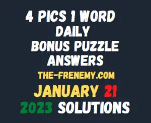 4 Pics 1 Word Daily Puzzle January 21 2023 Answers for Today