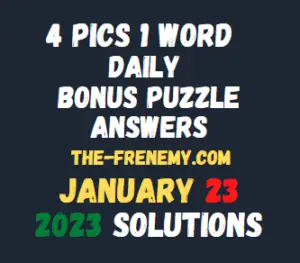 4 Pics 1 Word Daily Puzzle January 23 2023 Answers for Today