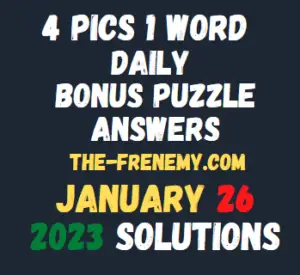 4 Pics 1 Word Daily Puzzle January 26 2023 Answers and Solution