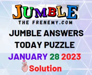 Daily Jumble Answer for January 28 2023