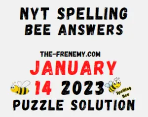 Nyt Spelling Bee Answers for January 14 2023 Solution