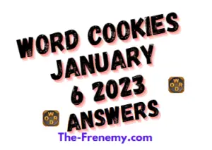 Word Cookies Daily Puzzle Challenge January 6 2023 Answers and Solution