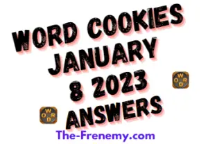 Word Cookies Daily Puzzle Challenge January 8 2023 Answers and Solution