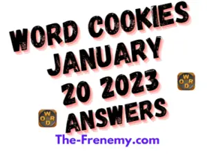 Word Cookies January 20 2023 Daily Puzzle Answers and Solution