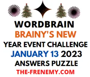 WordBrain Brainys New Year Event Challenge January 13 2023 Solution