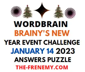 WordBrain Brainys New Year Event Challenge January 14 2023 Answers