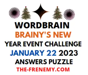 WordBrain Brainys New Year Event Challenge January 22 2023 Answers and Solution
