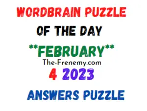 WordBrain Puzzle of the Day February 4 2023 Answers and Solution
