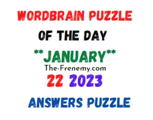 WordBrain Puzzle of the Day January 22 2023 Answers and Solution