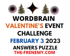 WordBrain Valentines Day Event February 3 2023 Answers and Solution