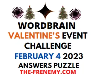 WordBrain Valentines Day Event February 4 2023 Answers and Solution