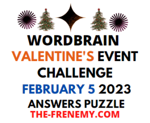 WordBrain Valentines Day Event February 5 2023 Answers and Solution