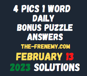 4 Pics 1 Word Daily Puzzle February 13 2023 Answers for Today