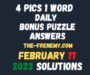 4 Pics 1 Word Daily Puzzle February 17 2023 Answers for Today
