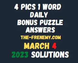 4 Pics 1 Word Daily Puzzle March 4 2023 Solution