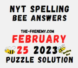 Nyt Spelling Bee Answers for february 25 2023 Solution