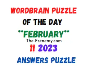 WordBrain Puzzle of the Day February 11 2023 Answers and Solution