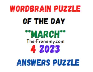 WordBrain Puzzle of the Day March 4 2023 Answers for Today