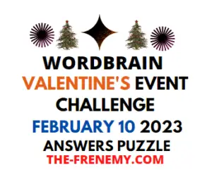 WordBrain Valentines Day Event February 10 2023 Answers and Solution
